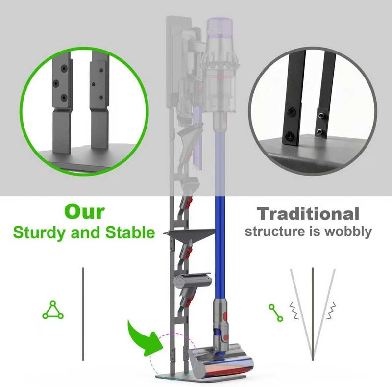 AIKOLZON Vacuum Stand for Dyson V15 V11 V10 V9 V8 V7 V6 DC30 DC31 DC34 DC35 DC58 DC59 DC62 DC74 Handheld Cordless Vacuum Cleaner - Image 3